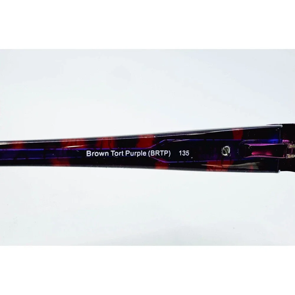 XOXO Allure Eyeglasses Womens Purple Tortoise Semi Rimless 53-16-135
